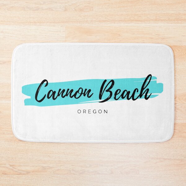 Item preview, Cannon Beach Oregon - Turquoise Blue Minimalistic Sea Resort Design designed and sold by Vintage-TM.