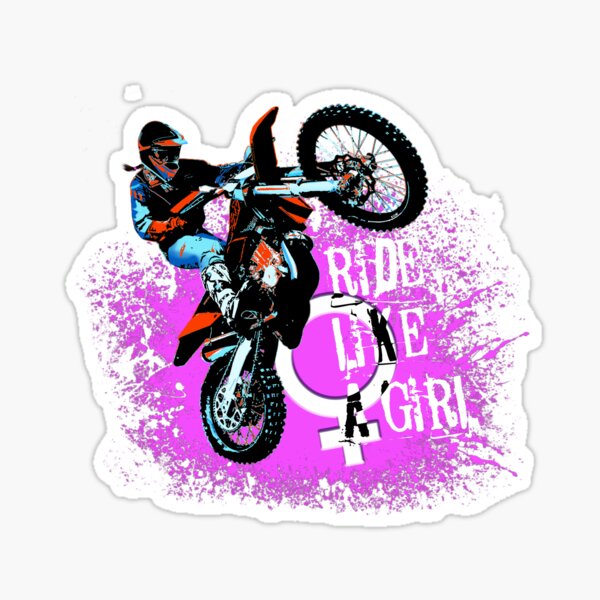 Item preview, Ride Like A Girl Motocross designed and sold by Mary Tracy.