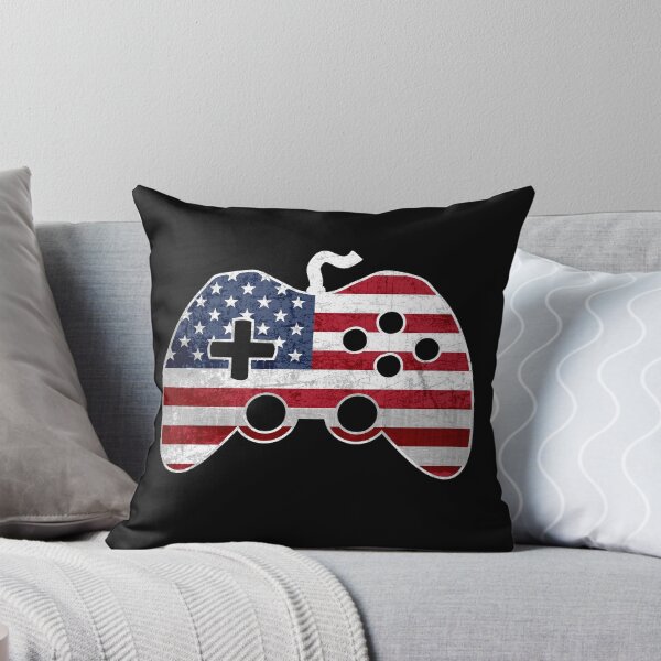 Item preview, Video Gamer 4th of July American flag gaming controller funny video games lover patriotic gift vintage  designed and sold by alenaz.