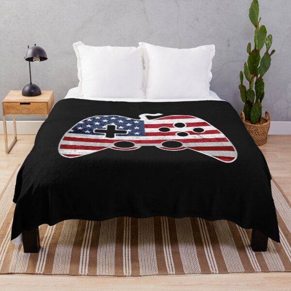 Item preview, Video Gamer 4th of July American flag gaming controller funny video games lover patriotic gift vintage designed and sold by alenaz.