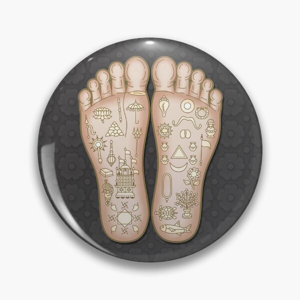 Item preview, Kopie von The Lotus Feet of Sri Chaitanya - grey designed and sold by GundicaArt.