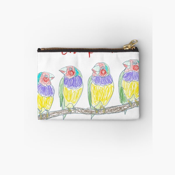 Item preview, Chirp chirp gouldian finch birds designed and sold by orangerinka.