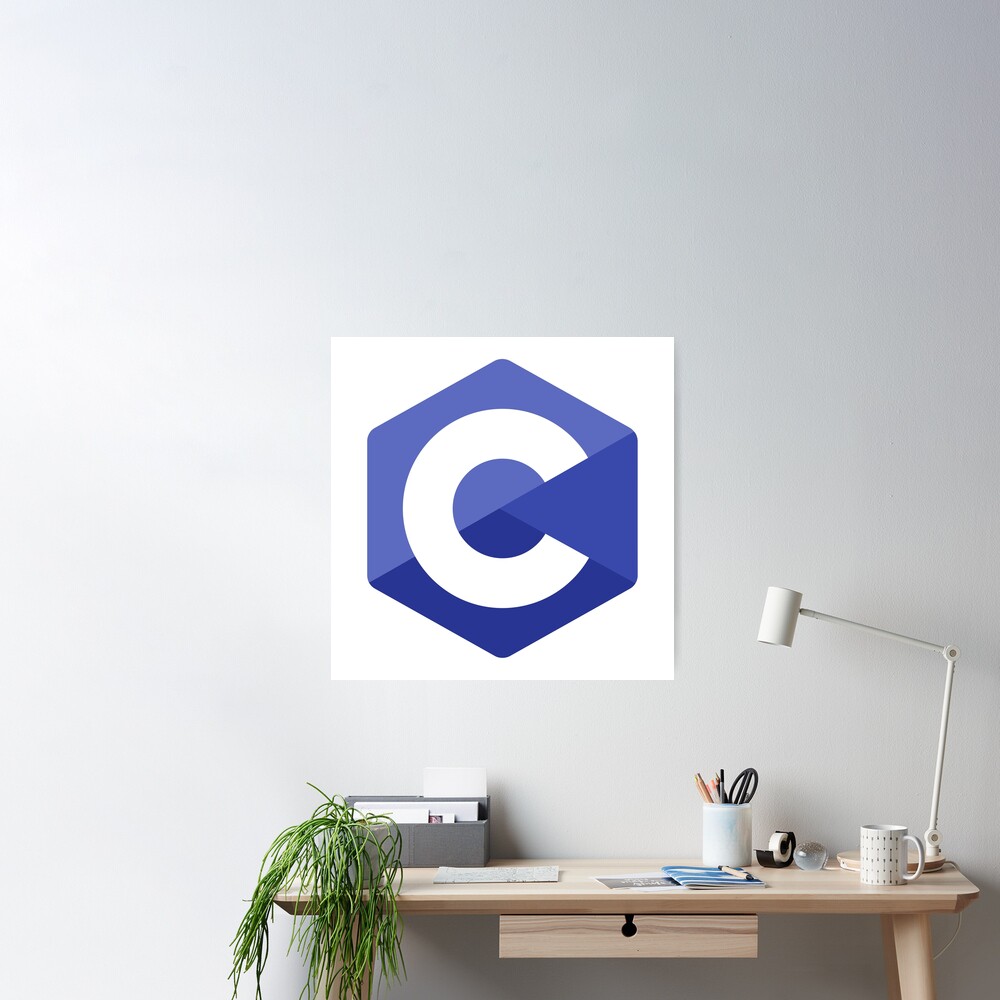 C programming language icon Royalty Free Vector Image
