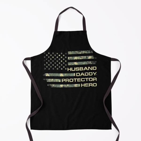 Item preview, Mens Husband Daddy Protector Hero Shirt Fathers Day Flag Gift Tee designed and sold by joandinkelSH.