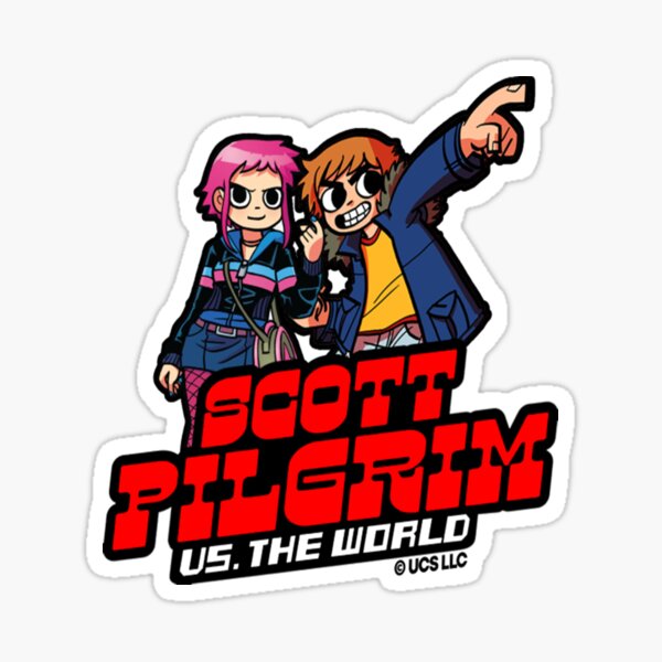 Scott Pilgrim Vs The World T-ShirtScott Pilgrim vs the world cartoonish. Birthday party gifts. Officially licensed merch. T-Shirt_by SerenityByAlex_ Sticker