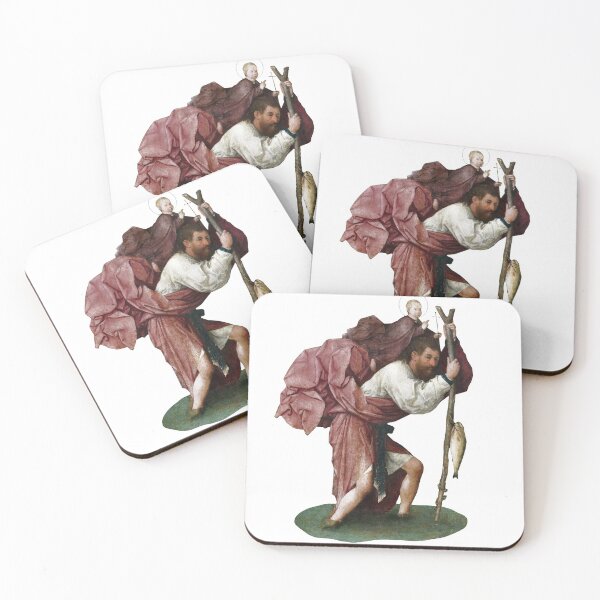 Item preview, Hieronymus Bosch - Saint Christopher Carrying the Christ Child designed and sold by elinaarbidane.