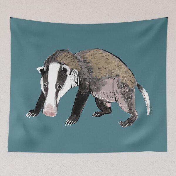 Item preview, Arctonyx Greater hog badger designed and sold by belettelepink.