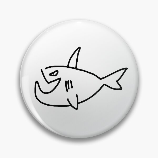 Item preview, A shark with a jutting jaw designed and sold by gemgemshop.