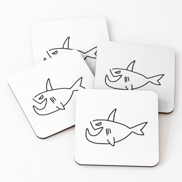 Item preview, A shark with a jutting jaw designed and sold by gemgemshop.
