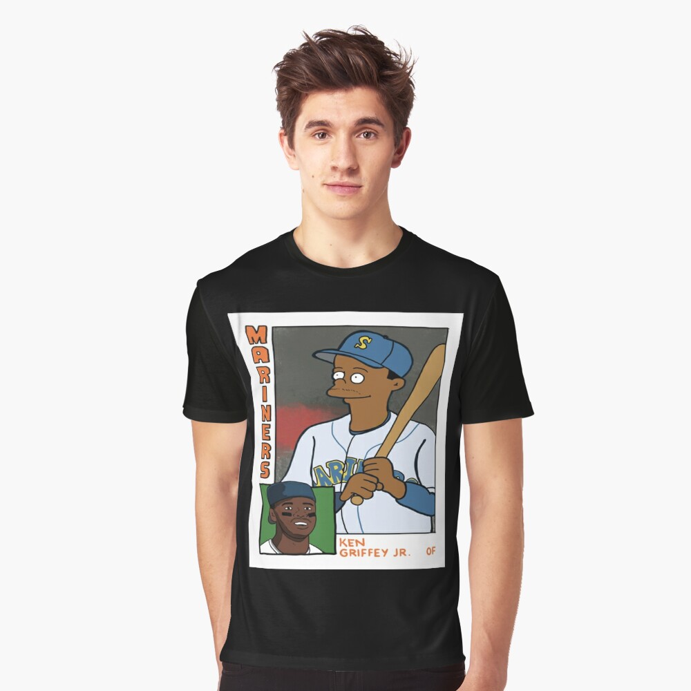 Simpsons Shirt, Ken Griffey Jrs Homer At The Bat Parody Tee