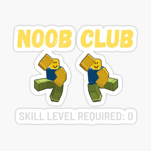 Lil roblox noob Sticker for Sale by Gummybearzz