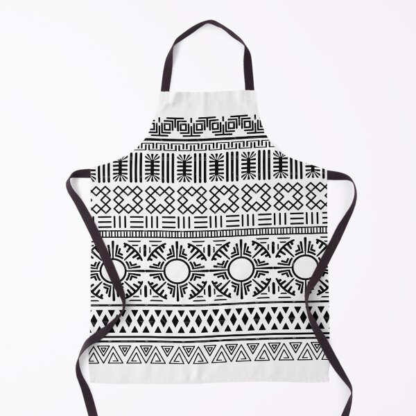 Item preview, Black and white Kitenge pattern designed and sold by RICO ANIMATIONS.