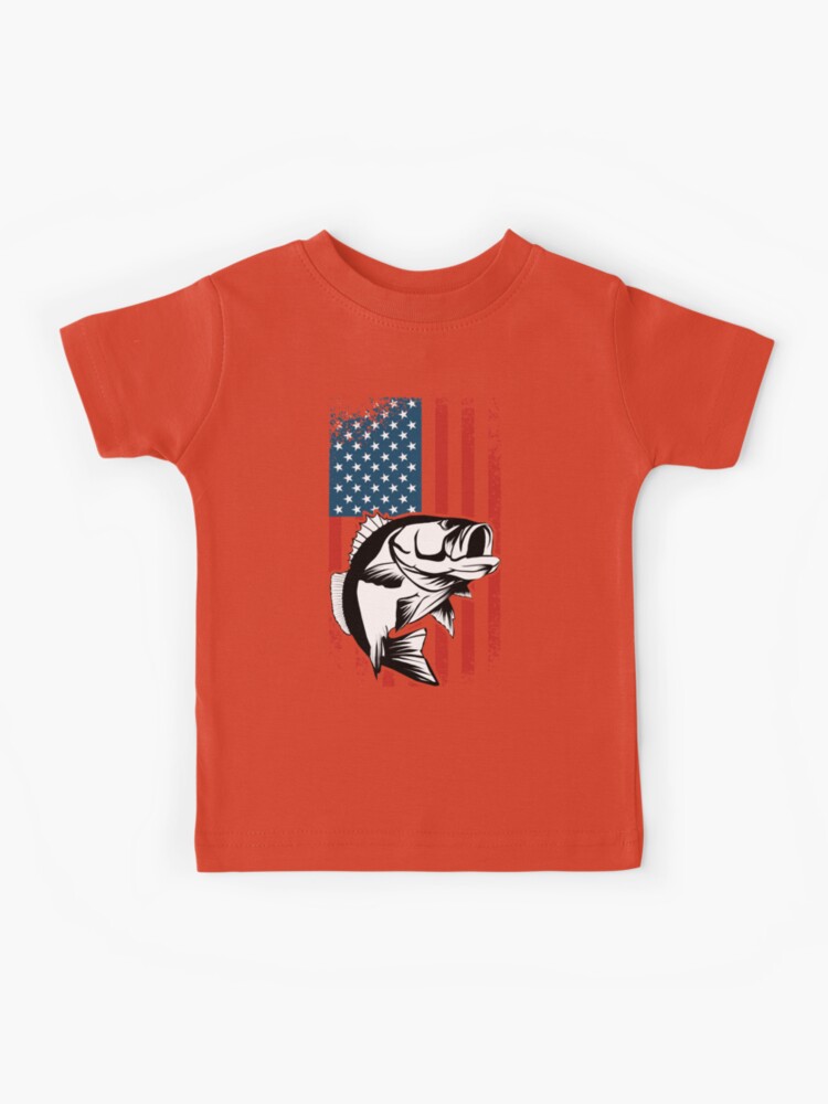 Funny Fishing Shirt, American Flag Fly Fishing Rod Funny Vintage Fishing  T-Shirt - TeeNavi