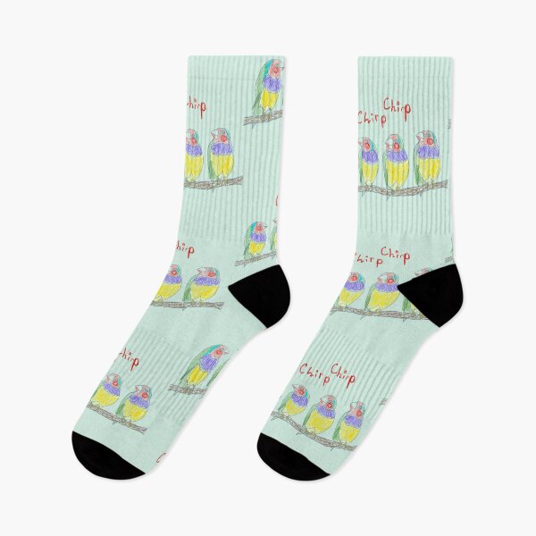 Item preview, Chirping gouldian finch birds light green designed and sold by orangerinka.