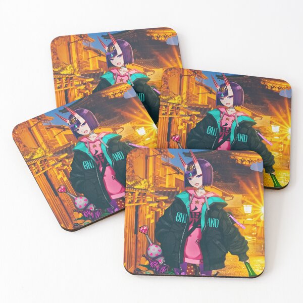 Shuten Douji's Travel Journal Poster Coasters (Set of 4)