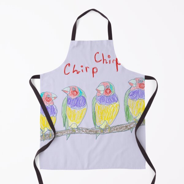 Item preview, Chirping gouldian finch birds light purple designed and sold by orangerinka.