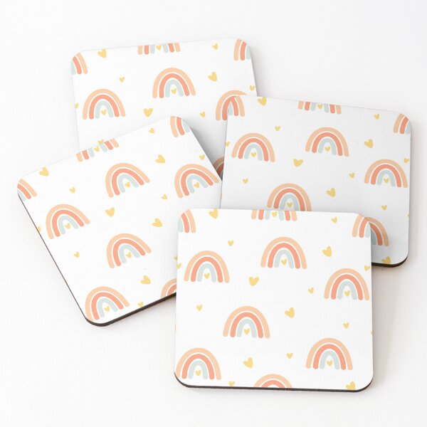 Item preview, Boho Rainbow Hearts designed and sold by Elykia Design.