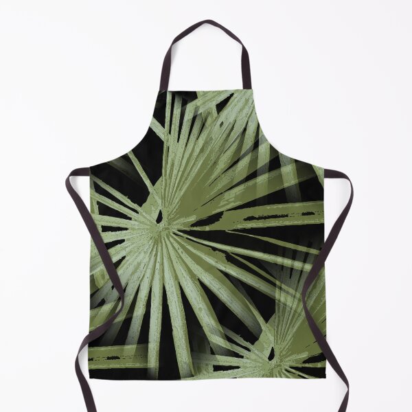 Item preview, Green On Black Tropical Vibes Beach Palmtree Vector designed and sold by taiche.