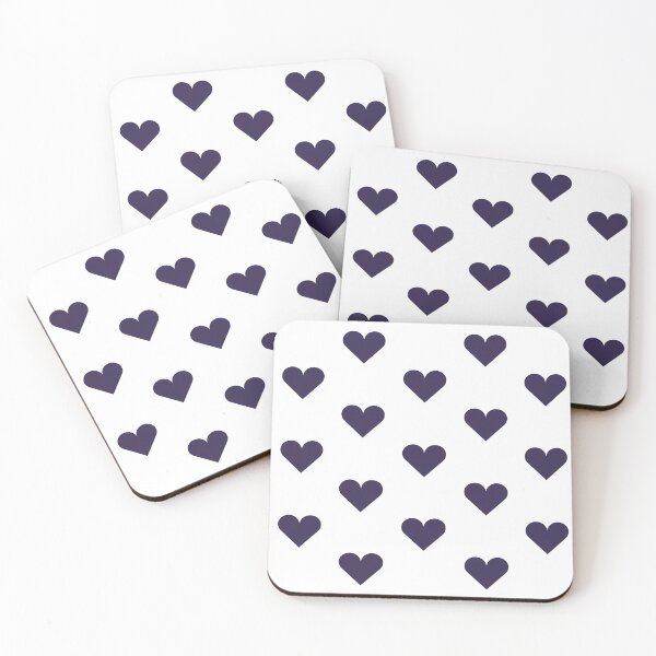 Item preview, Medium NAVY BLUE and WHITE HEARTS designed and sold by RachelMacht.