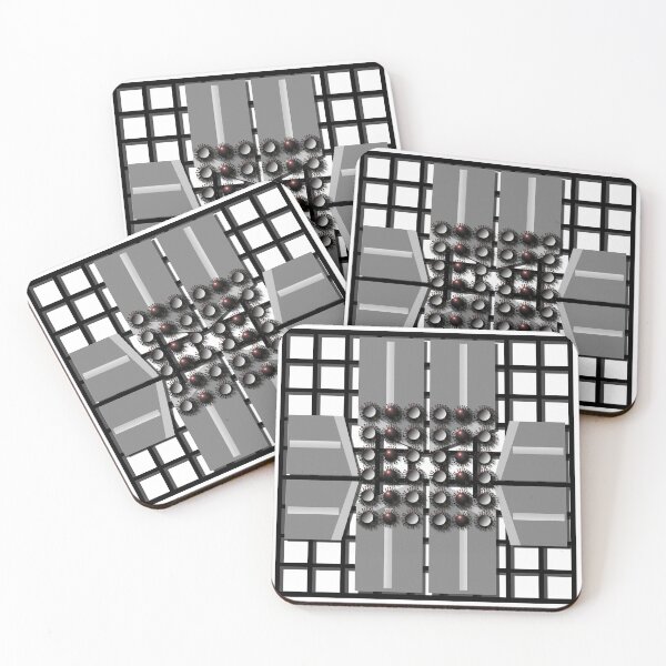 Item preview, Grid, corona, sphere, (350) (black, white,) decorative, digital, colorful, abstract, designed and sold by Paszkan.