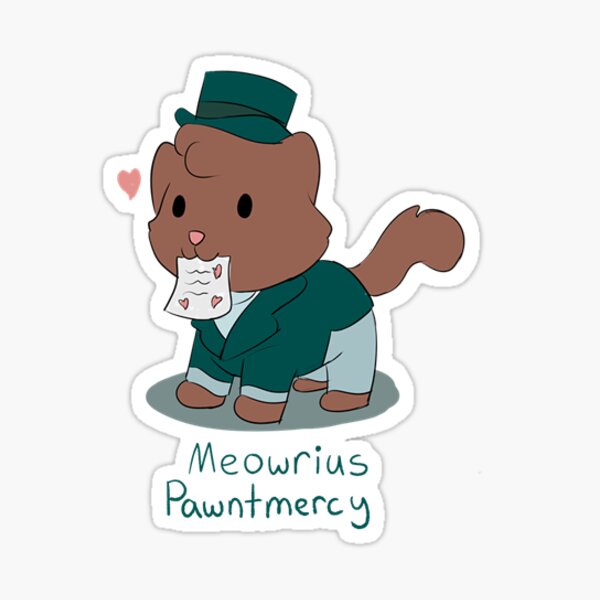 Artikel-Vorschau von Marius Pontmercy Katzenwortspiel, designt und verkauft von MellowArtStuff.
