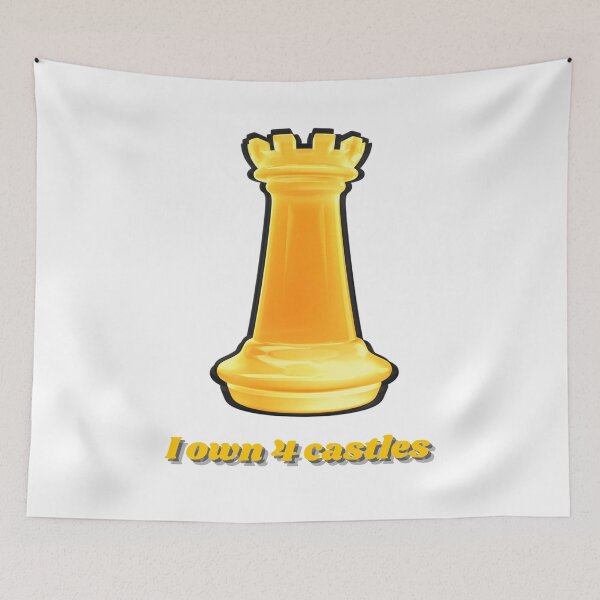 Item preview, Golden castle - I own 4 castles - Chess fan designed and sold by AnnaBBS.