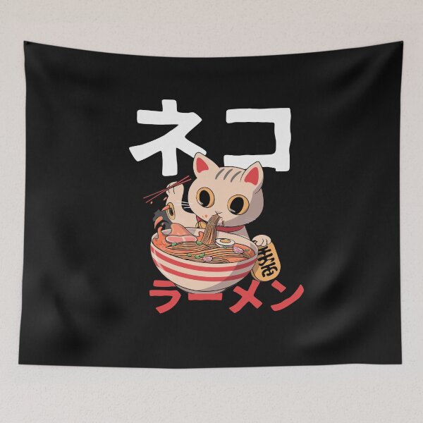Item preview, Ramen cat design kawaii anime tee Japanese gift t-shirt designed and sold by Click-Like.