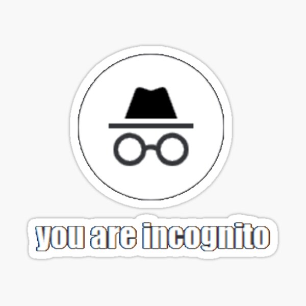 Incognito spy silhouette logo the man Royalty Free Vector