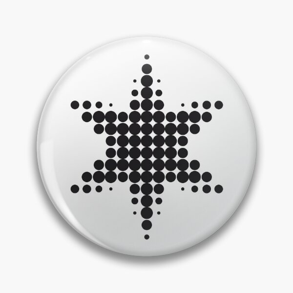 Artikelvorschau, STERN / Schwarz gepunktetes Raster / Minimalistische Kunst entworfen und verkauft von in-vectors.