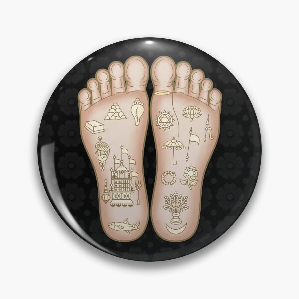 Item preview, The Lotus Feet of Srimati Radharani - black designed and sold by GundicaArt.