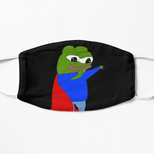 Superhero Cape Pepe  Flat Mask