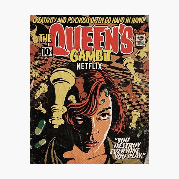 Netflix queens gambit poster Photographic Print
