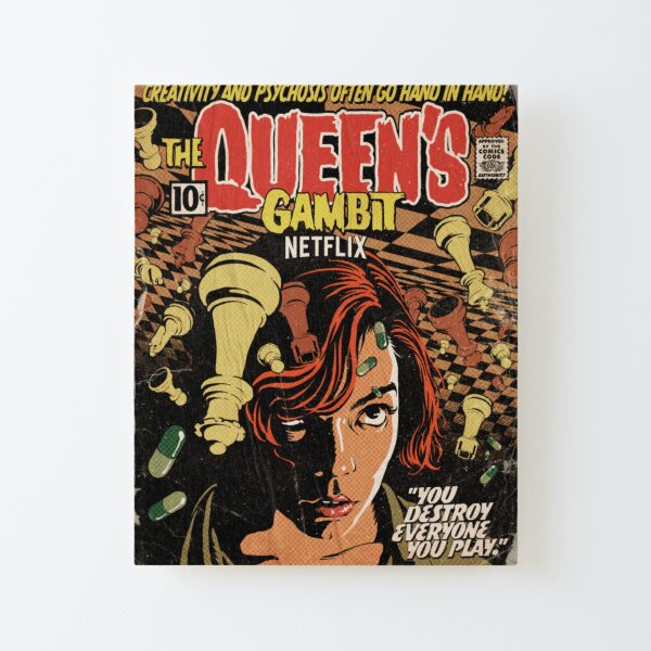 Netflix queens gambit poster Canvas Mounted Print