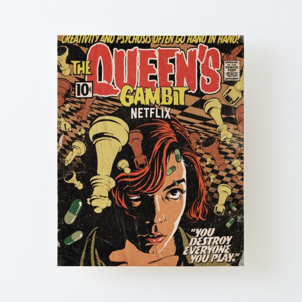 Netflix queens gambit poster Canvas Mounted Print