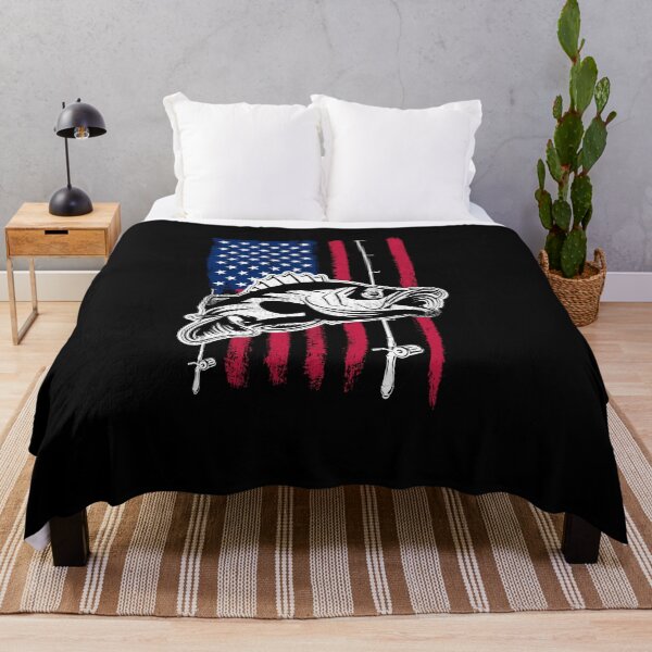 Item preview, USA flag bass fishing, stars and stripes, american flag fishing, fish, patriot, hunting designed and sold by InkyJack.
