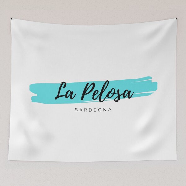 Item preview, La Pelosa Sardegna Italia - Sardinia Gallura Italy - Beach Sardina Holiday - Turquoise Blue Minimalistic Sea Resort Design designed and sold by Vintage-TM.