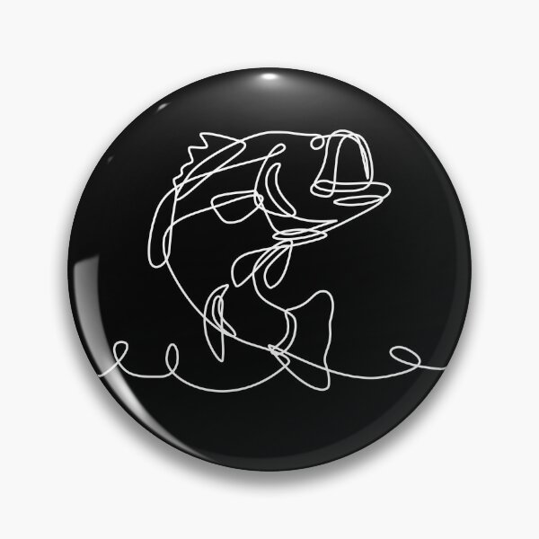 Item preview, Bass fishing,  fishing, fish, patriot, hunting, outline designed and sold by InkyJack.