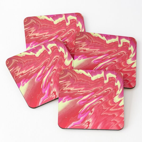 Item preview, Fruity Ribbons acrylic abstract painting on canvas designed and sold by Color Splash Gallery.