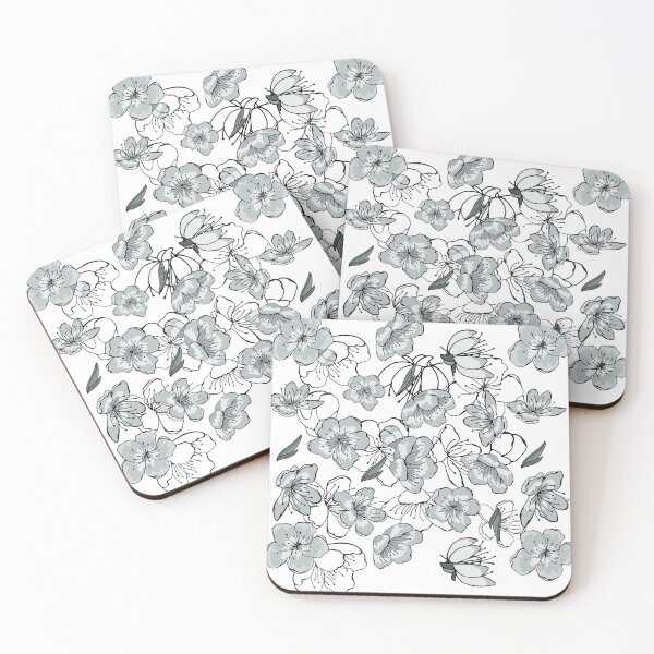 Item preview, Modern Sakura Flower Pattern designed and sold by S Cube Design.