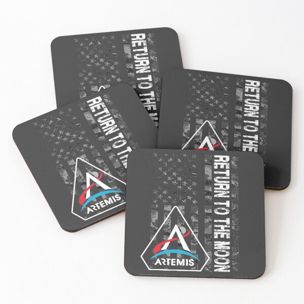 Item preview, Artemis Moon Program Logo Badge Return to The Moon Us Flag designed and sold by XDelta.