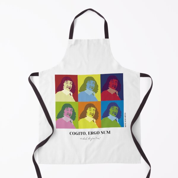 Item preview, philosopher, pop art Rene Descartes, Cogito ergo sum,  I think therefore I am designed and sold by challengecafe.
