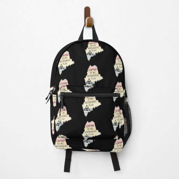 Item preview, Camping is My Retirement Plan Maine State Retro Camp designed and sold by kmcs.