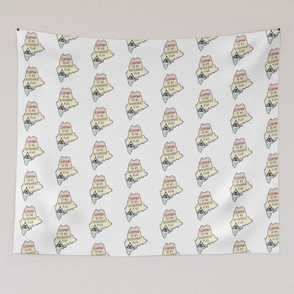 Item preview, Camping is My Retirement Plan Maine State Retro Camp designed and sold by kmcs.