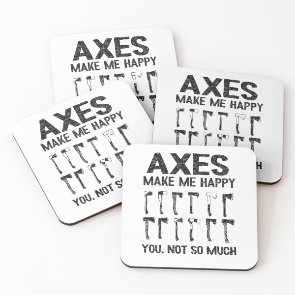 Item preview, Axe Throwing Gift Axes Make Me Happy Funny Quotes designed and sold by Stronzi.