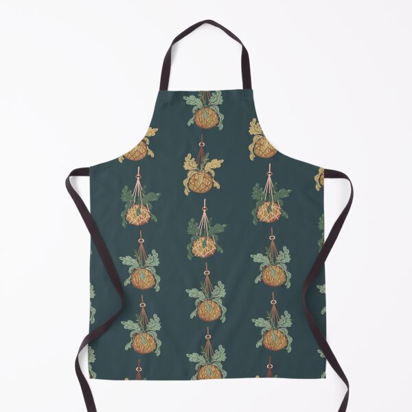 Item preview, kokedama plants illustration and pattern designed and sold by rysunki-malunki.