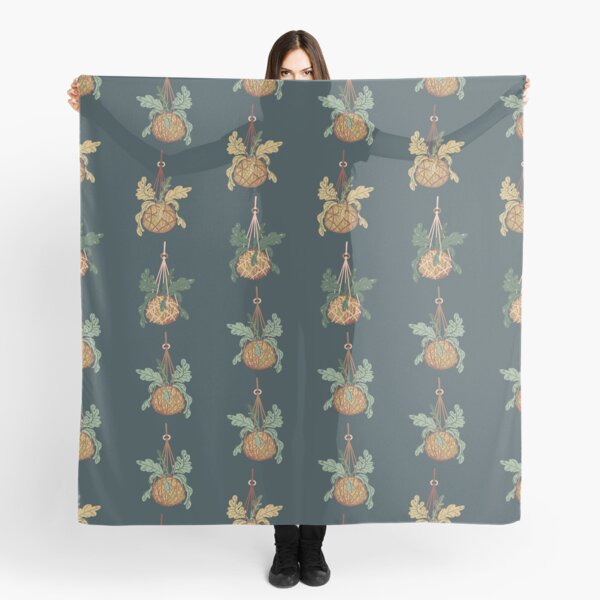 Item preview, kokedama plants illustration and pattern designed and sold by rysunki-malunki.