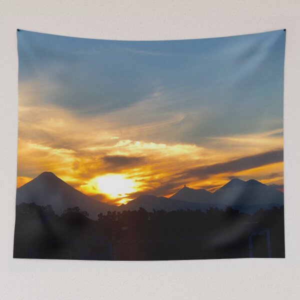 Item preview, Photograph of the volcanoes during sunset in Guatemala designed and sold by Ivanapcm.