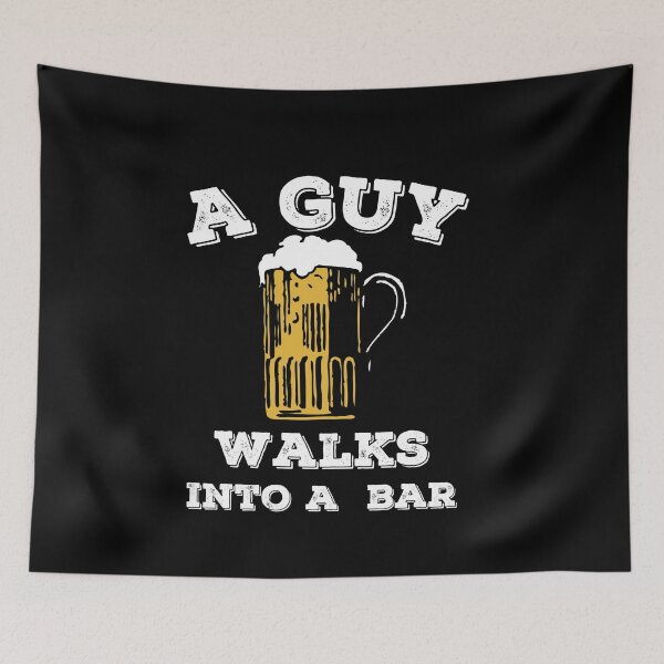 Item preview, Funny Walks Into A Bar designed and sold by StoneColdMovies.