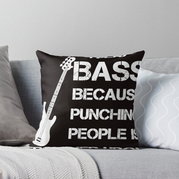 Item preview, funny I Play Bass Because Punching People Is Frowned Upon designed and sold by SherryMcbride.