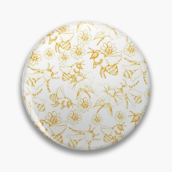 Item preview, honey bee seamless pattern sketch illustration designed and sold by Sya Prints.